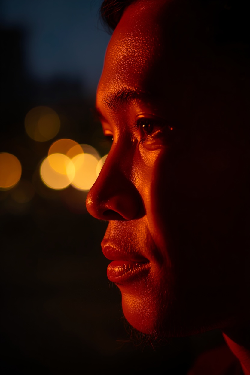 Faces of Manila Campaign – dramatic chiaroscuro portrait